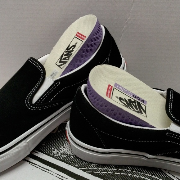 Vans Slip on Pro  Black and White Suede - Picture 4 of 5